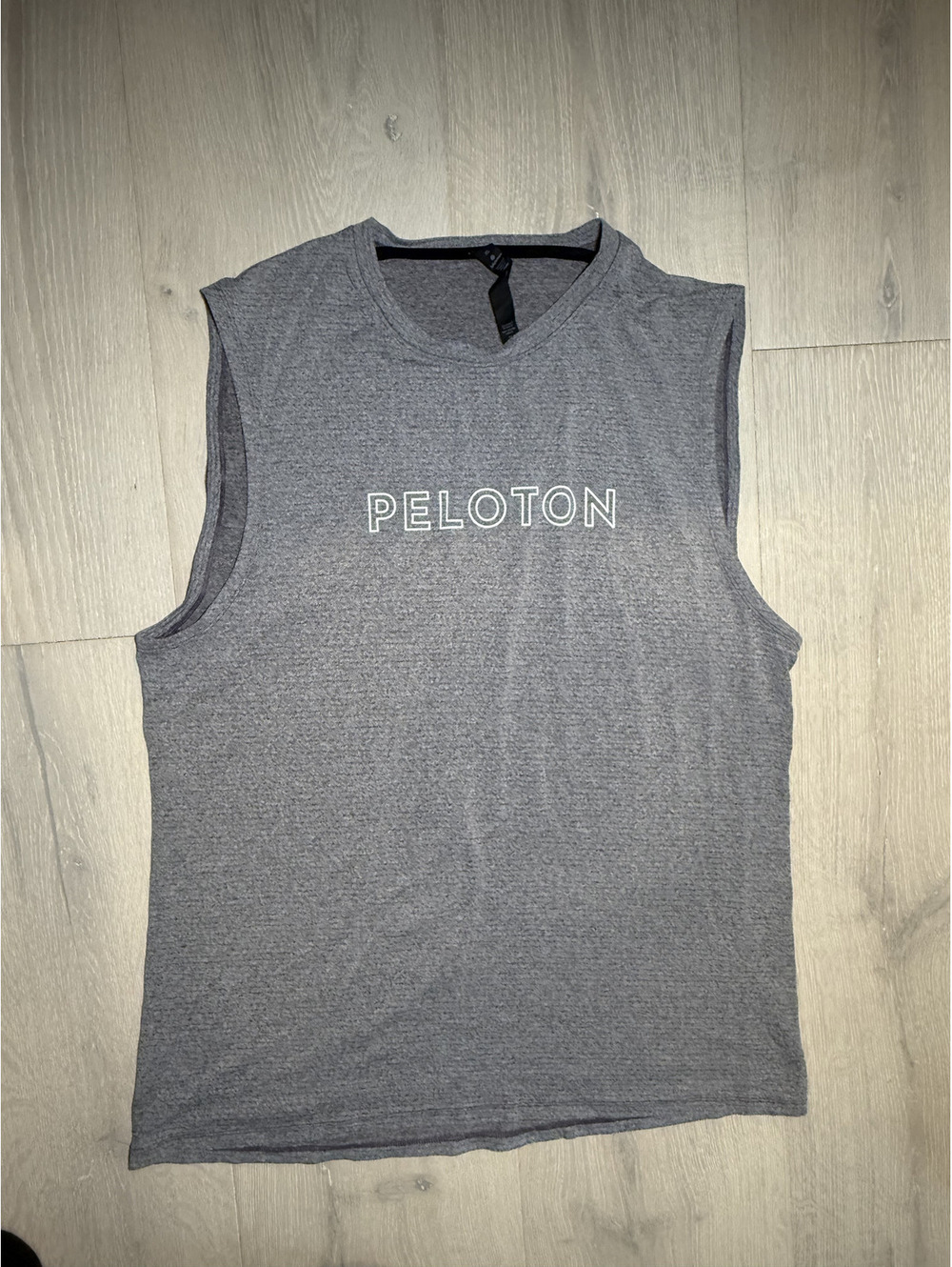Peloton Men's Sleeveless Athletic Shirt Gray XL
